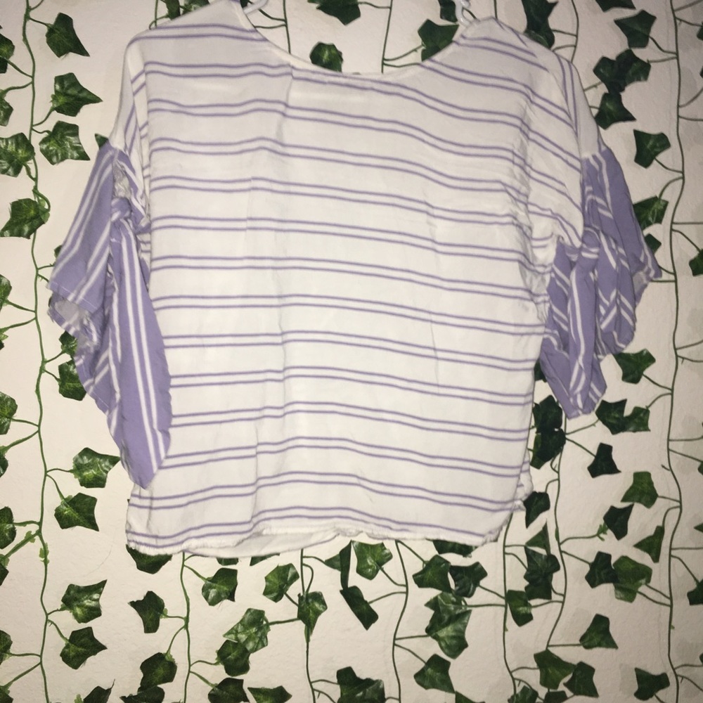 A striped white blouse